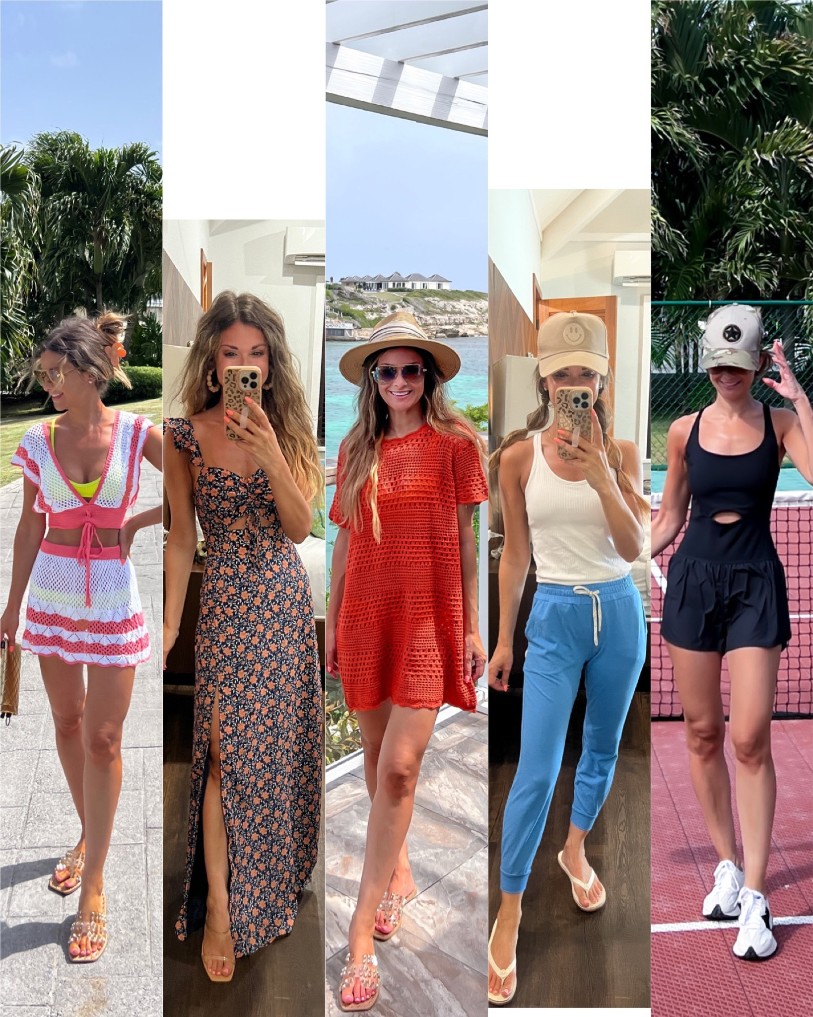 Coverup set//xs//dress//xxs but prob could have done xs//coverup//tts but have size up-small//ribbed sports bra tank//suggest sizing up//size small//joggers//sized down for snug fit//xxs//onesie romper//xs//5’1

#LTKsalealert #LTKunder50 #LTKtravel