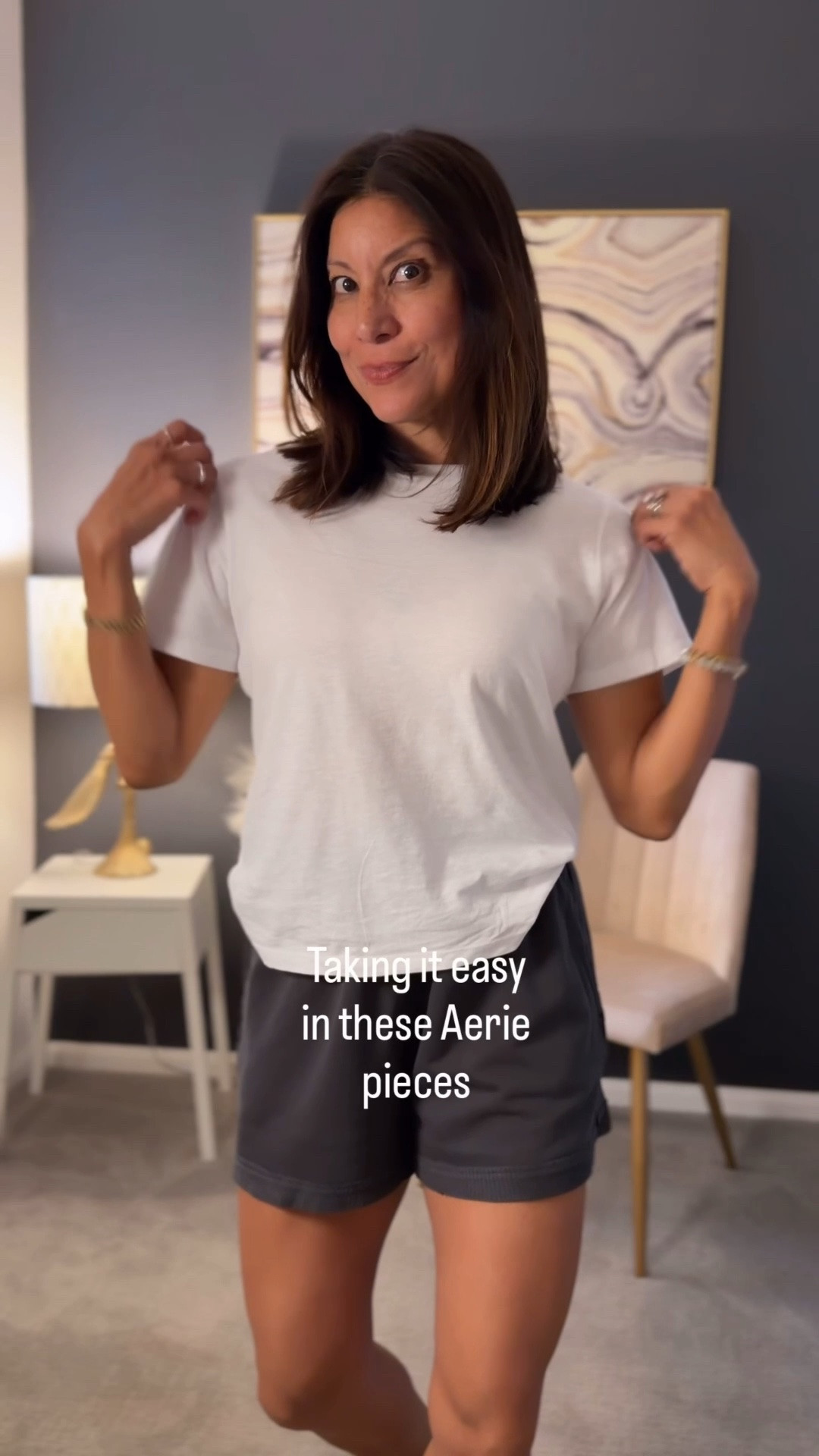 It’s easy when you can mix & match 

Joggers to shorts & tee to a hoodie 

@Aerie 

Wearing xs in grey pieces 
Small in tee

#LTKTravel #LTKPetite #LTKActive