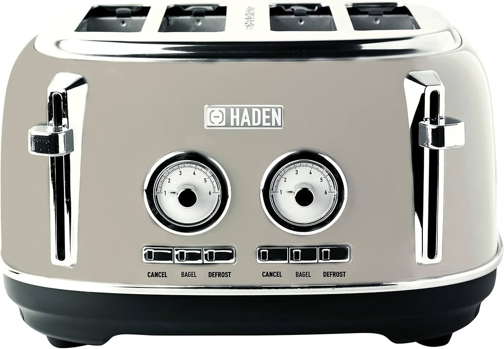 Haden Dorset 75039 Stainless Steel 1500W Retro Toaster 4 Slice Wide Slot w/Removable Crumb Tray a... | Amazon (CA)
