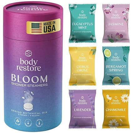 Body Restore Shower Steamers Aromatherapy 6 Pack - Galentines, Valentines Day Gifts for Her and H... | Amazon (US)