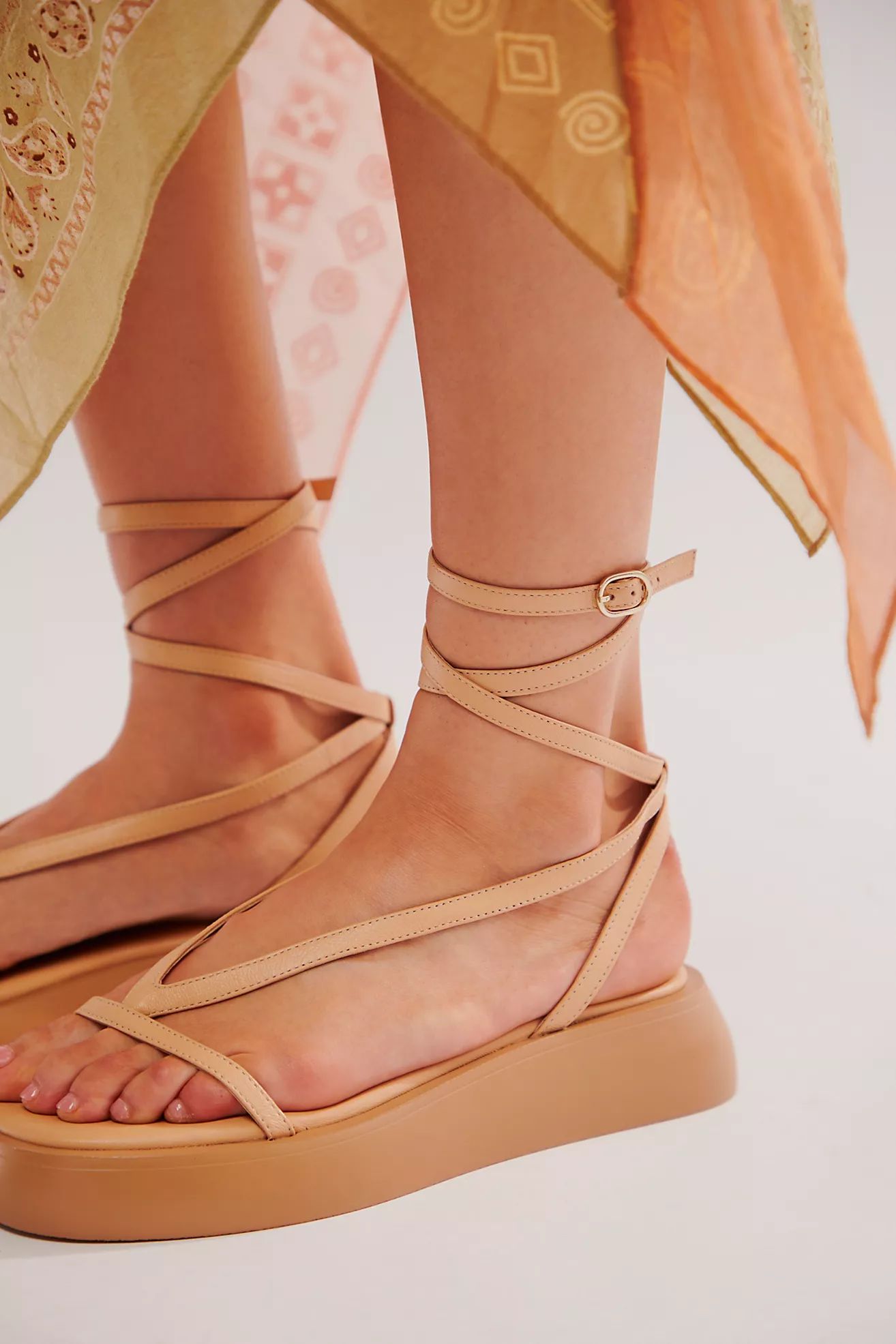 Winnie Wrap Flatform Sandals | Free People (Global - UK&FR Excluded)