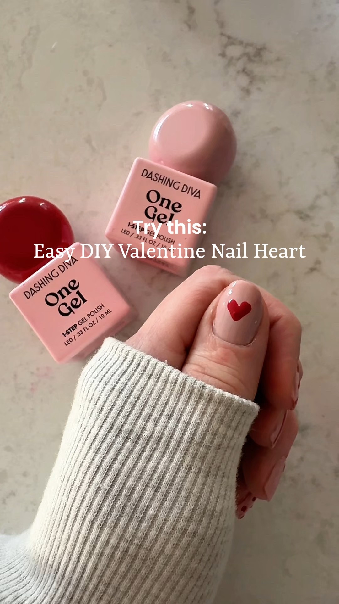 When I tell you that if I can do this , anyone can 😅 Just dip a toothpick into nail polish and make two dots next to each other. Drag the dots to a point. I filled in the heart a little bit using the same technique (pulling the polish from the dots to the point) So cute for Valentine’s Day! 💅🏻❤️

This gel polish is my favorite for a quick and easy, 1-step, at home diy manicure that lasts! ❤️

#LTKSeasonal #LTKBeauty #LTKmomlife