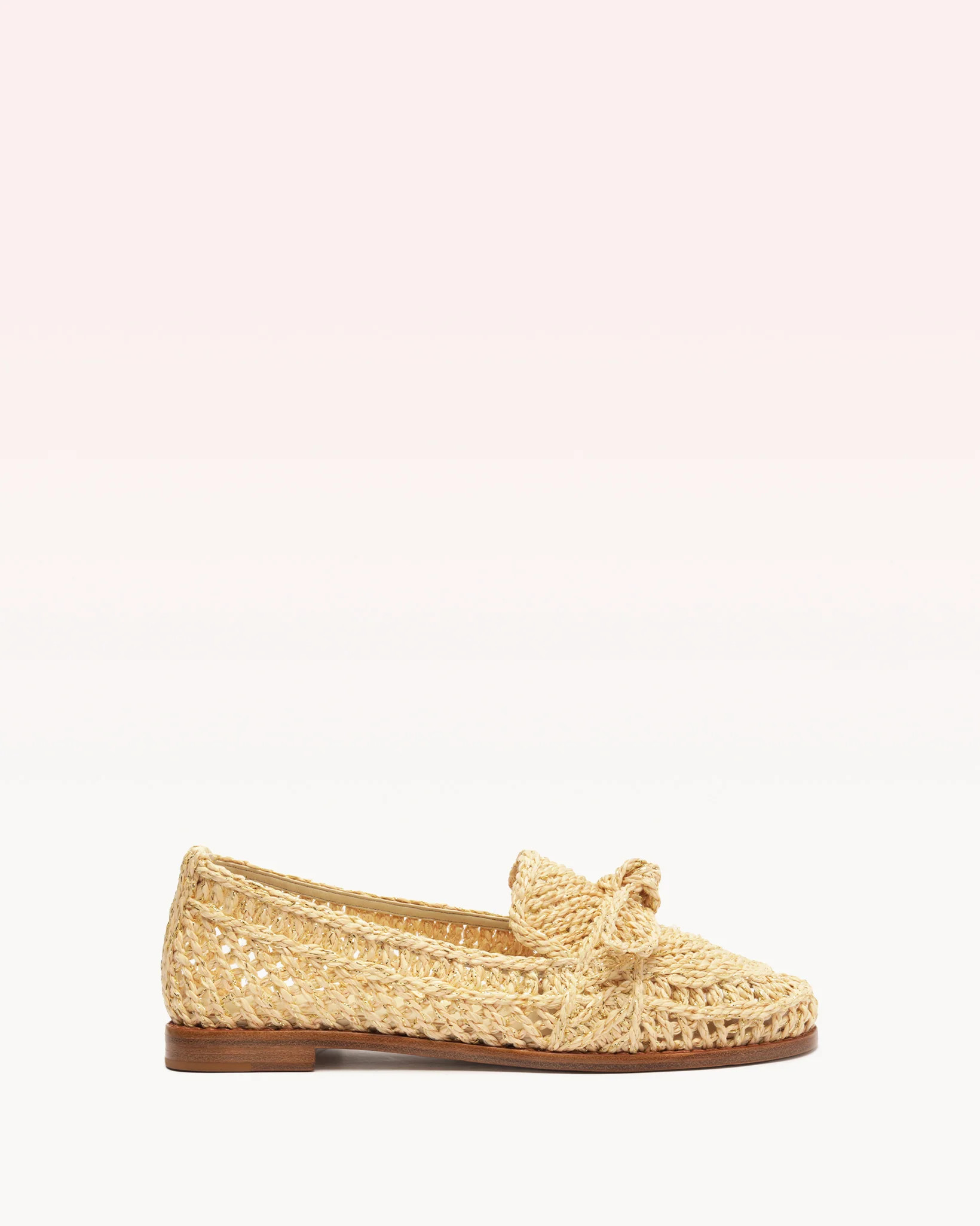 Raffia Penny Loafer Pearl | Alexandre Birman (US)