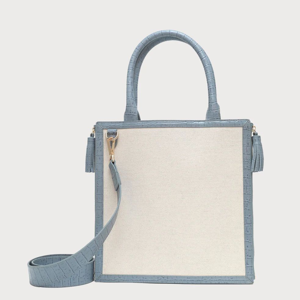 No. 61 The Monday Tote Croc Embossed Trim | Neely & Chloe