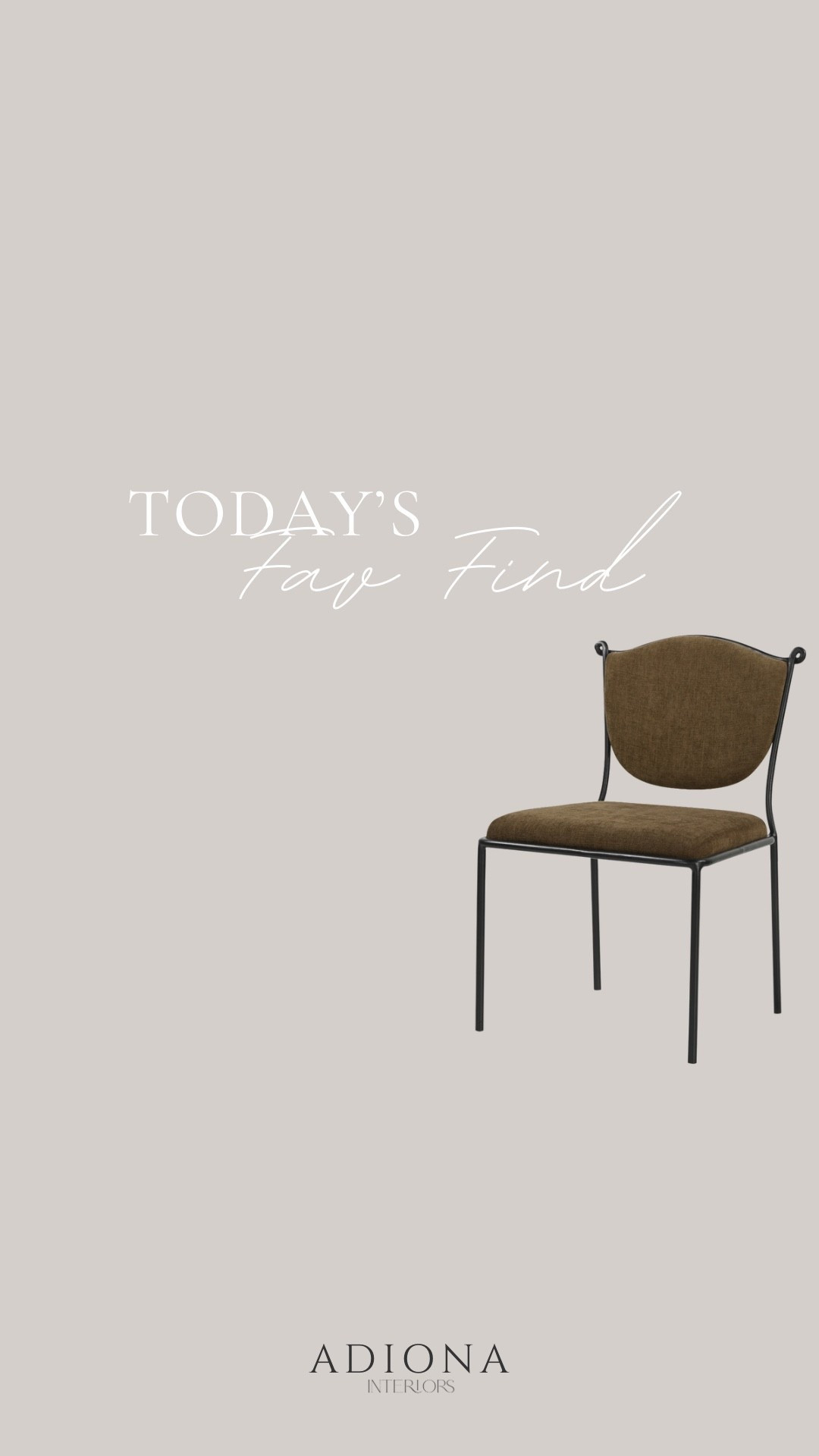 Today’s favorite find 

Lulu & Georgia, dining room chair, dining room furniture