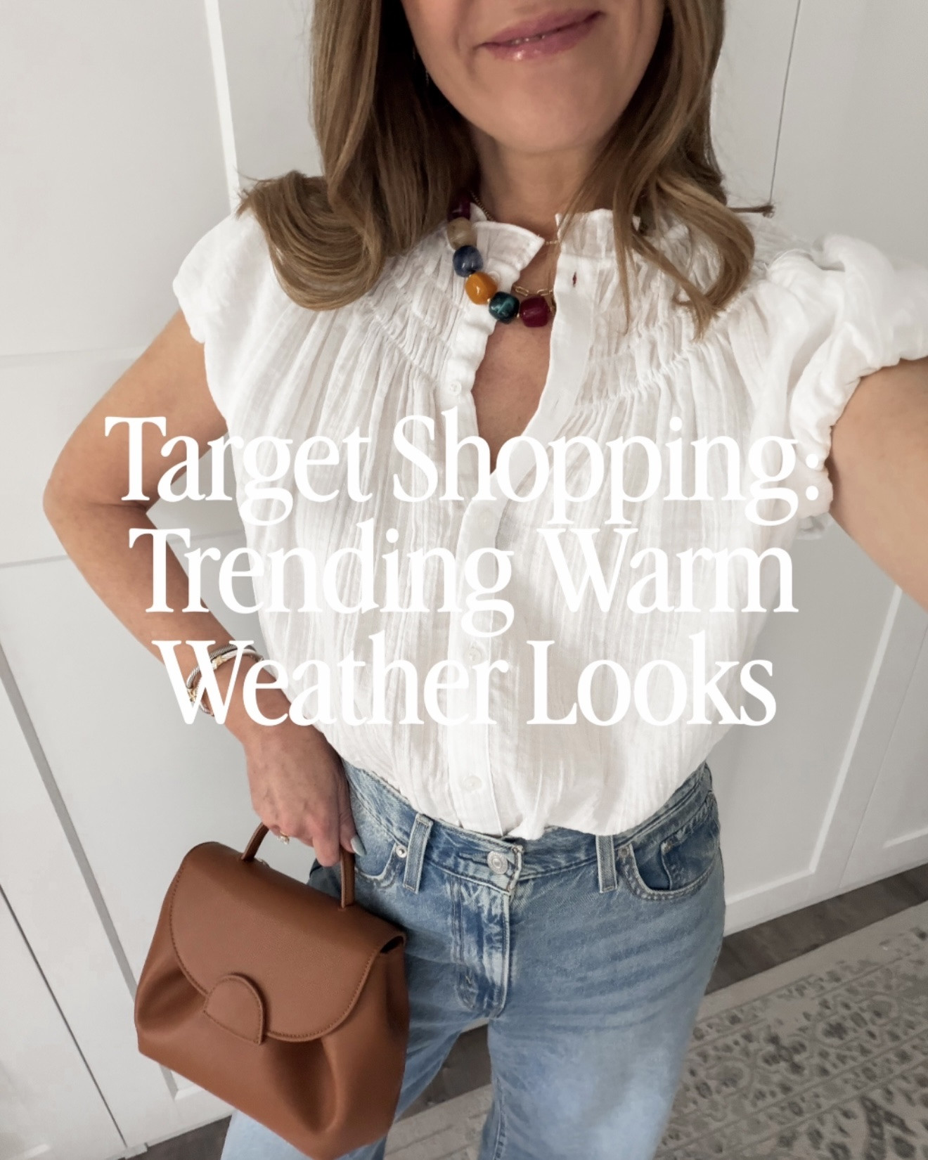 Had some fun putting together warm weather outfits at Target today and lots are on sale! I always get some funny 👀🫣 when I do this. But don’t worry, I put everything away neatly (that didn’t come home with me).

Target haul, chic elevated casual summer outfits, styling trends over 40, warm weather outfits, Anthropologie inspired, designer inspired handbag, tie waist jeans, crochet sweater, vacation outfit, Memorial Day outfit

#LTKootd #LTKSeasonal #LTKSaleAlert