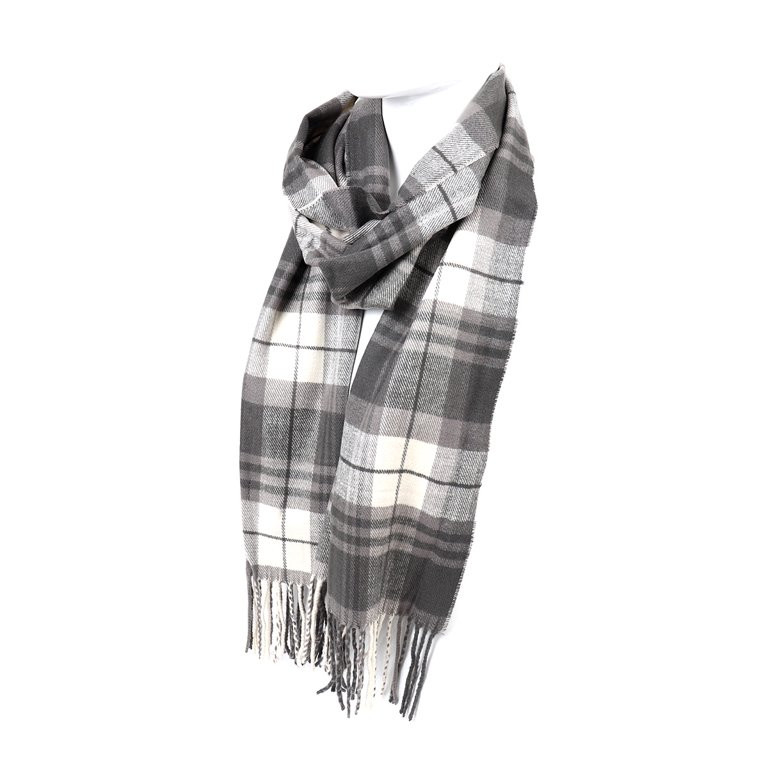Grey/White Multicolor Plaid Fall/Winter Scarf for Men & Women-Plaid Color Cashmere Feels Acrylic ... | Walmart (US)