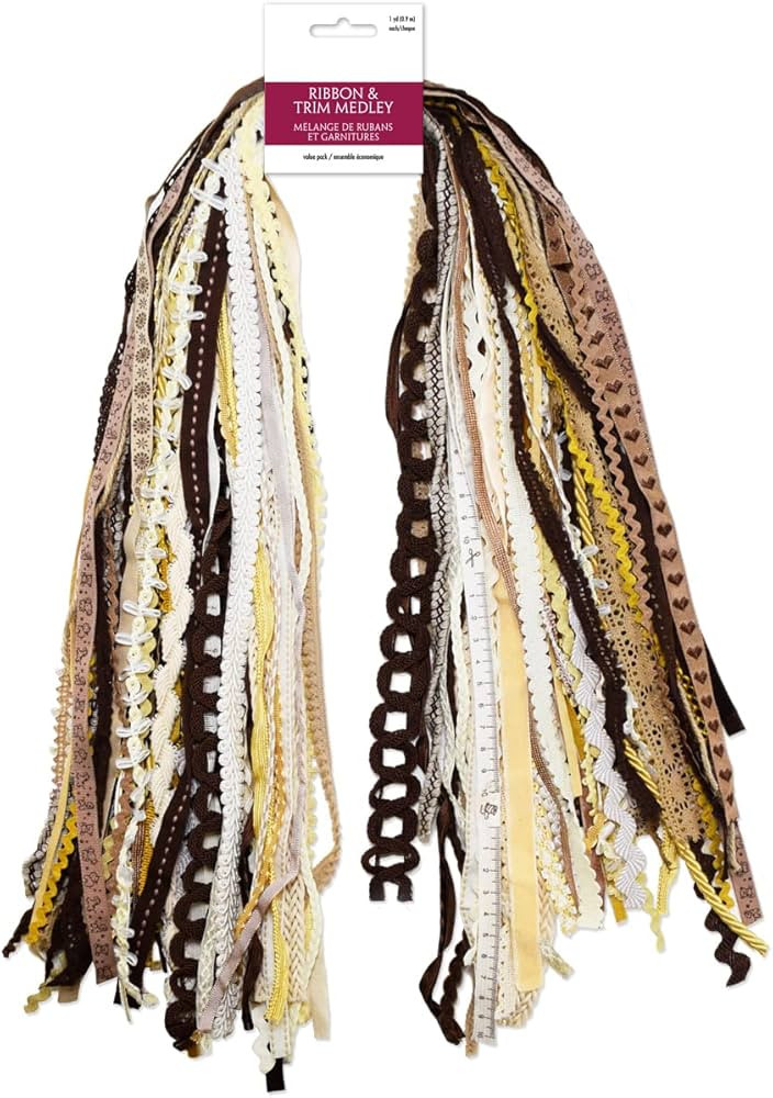 Assorted Ribbon - Ribbons for Crafts Wrapping Ribbon Fabric Ribbon Hair Ribbons for Girls Craft R... | Amazon (US)