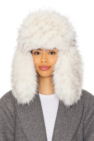Kim Shui Oversized Faux Fur Trapper Hat in White from Revolve.com | Revolve Clothing (Global)