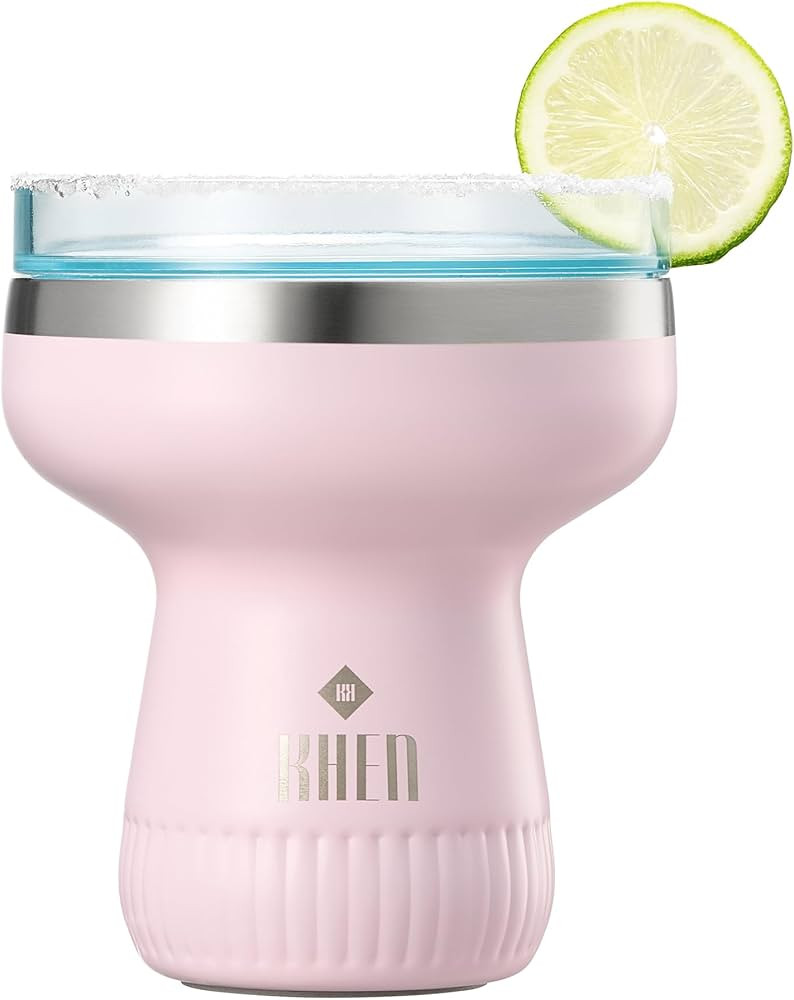 Double Wall Insulated Margarita & Cocktail Tumbler, 360 Lid 16oz - Shatterproof Stainless Steel W... | Amazon (US)