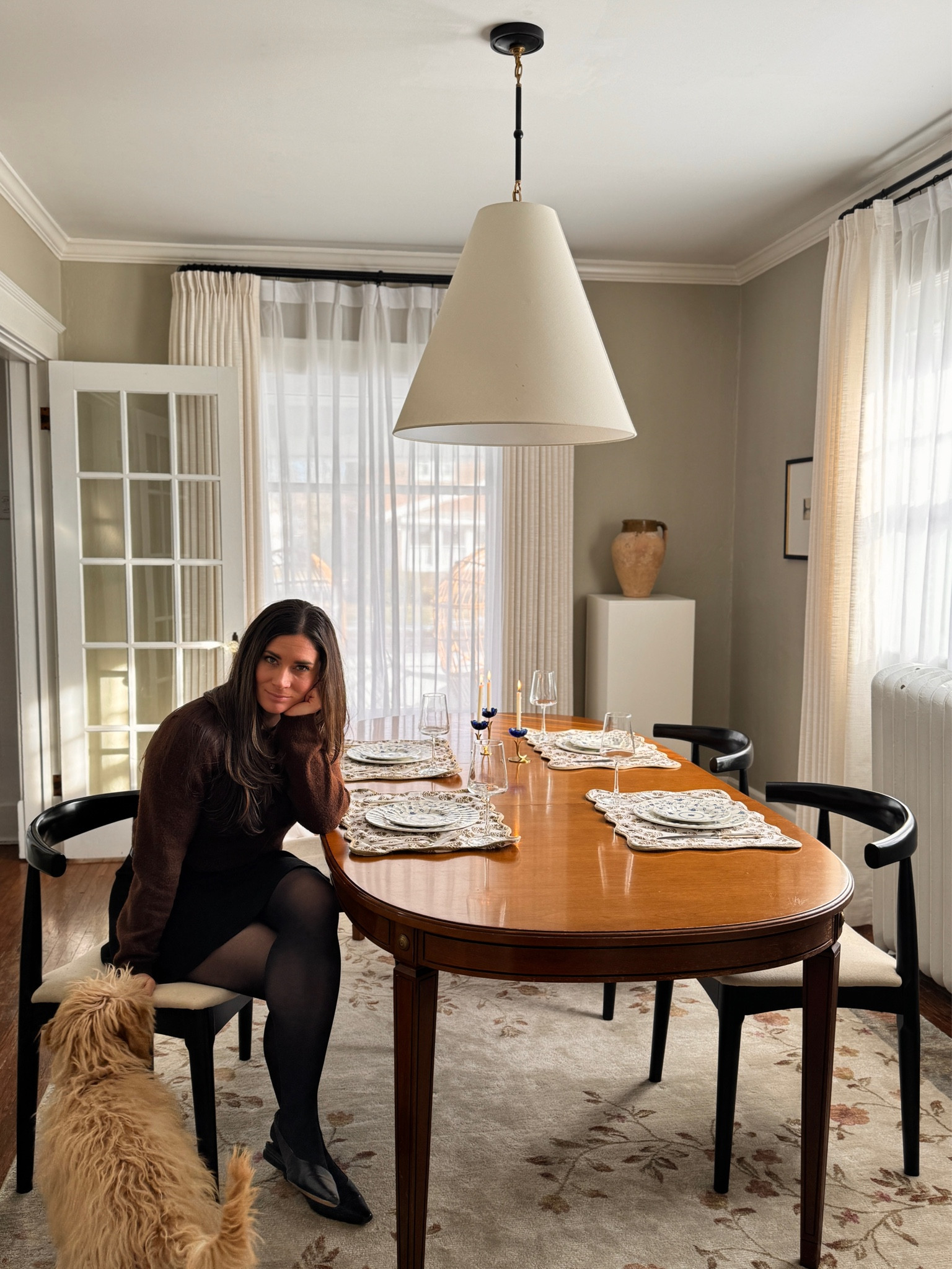 My new go-to design trick: layer sheer and lined drapery panels. It creates such a beautiful, romantic mood that elevates any room. Our dining room has never felt so inviting!
The rug is from the brand new Heidi Caillier x Joon Loloi collection, and all accessories and dishes are vintage 🫶


#LTKHome #LTKStyleTip #LTKFindsUnder100