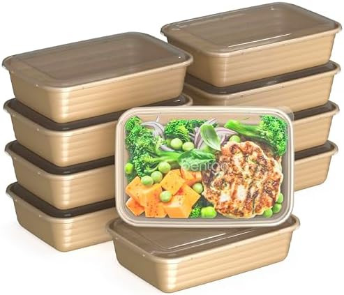Bentgo Prep - 20-Piece 1-Compartment Reusable Meal Prep Containers with Lids, PFAS & BPA Free Mat... | Amazon (US)