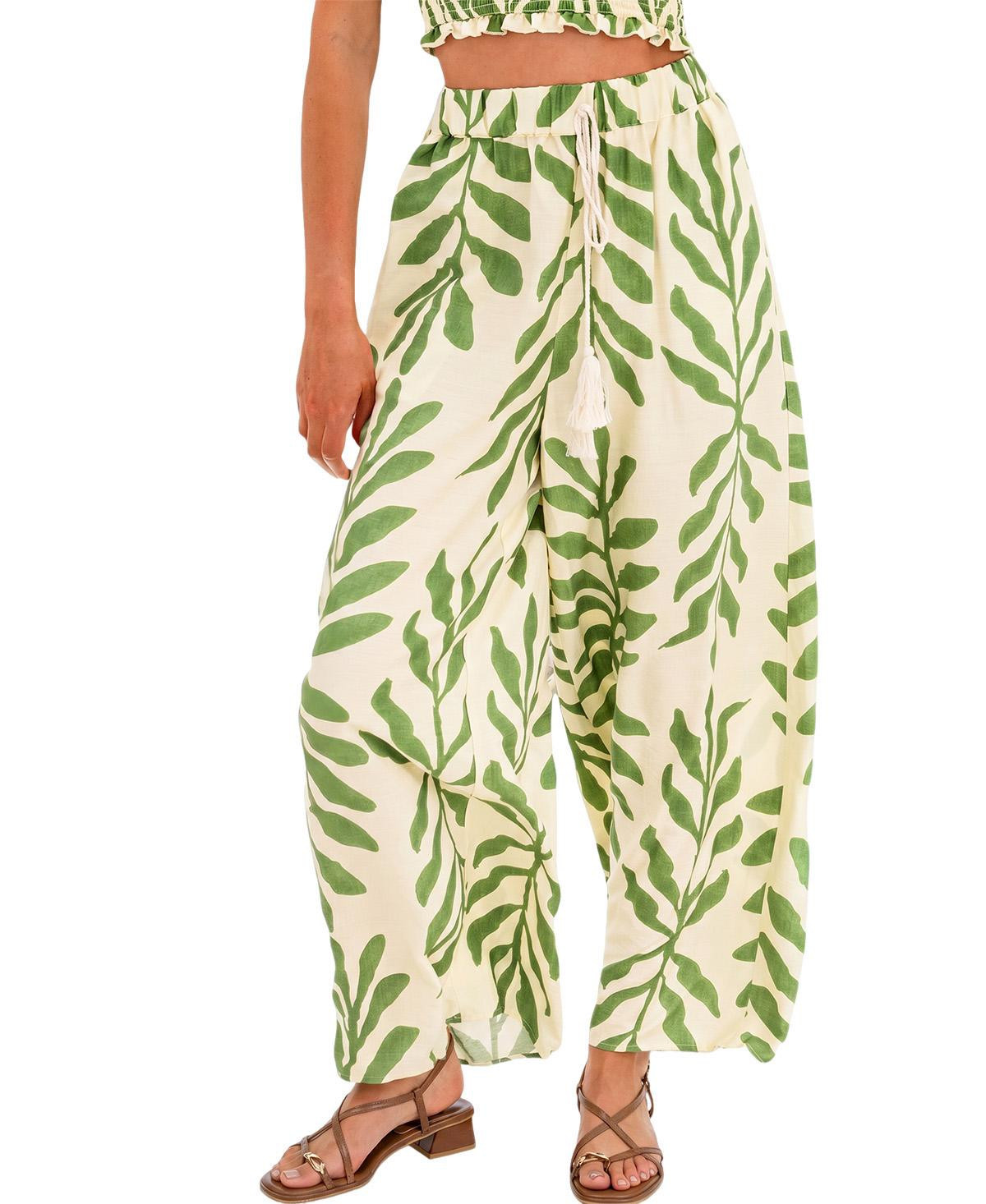 Cupshe Women's Color Story Tropical Pants - Light/pastel green | Macy's