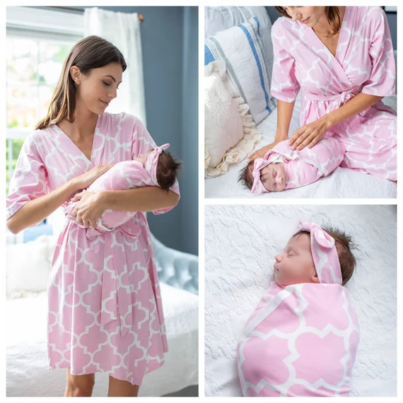 Mommy and Me Emily Maternity Nursing Delivery ROBE and | Etsy | Etsy (US)