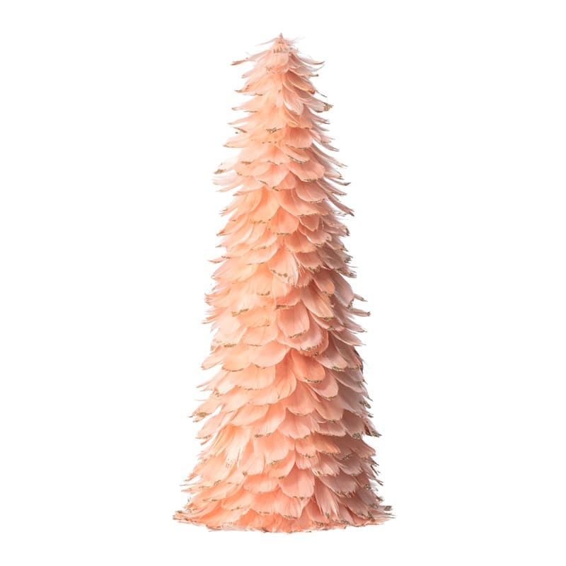 Pink Feather Tree, 18" | At Home