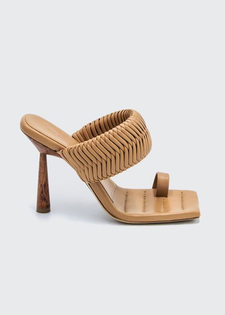 GIA/RHW Woven Toe-Ring Slide Sandals | Bergdorf Goodman