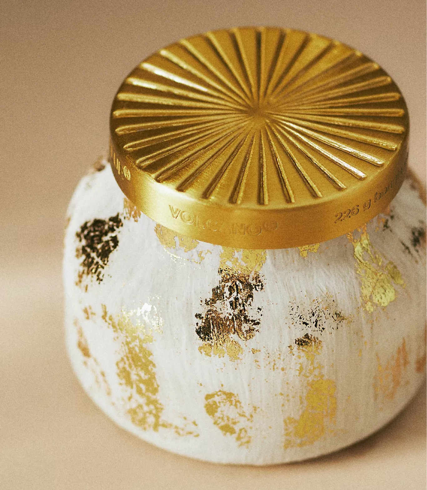 Capri Blue Volcano Gold Selenite Glass Jar Candle 
S/M/L/XL