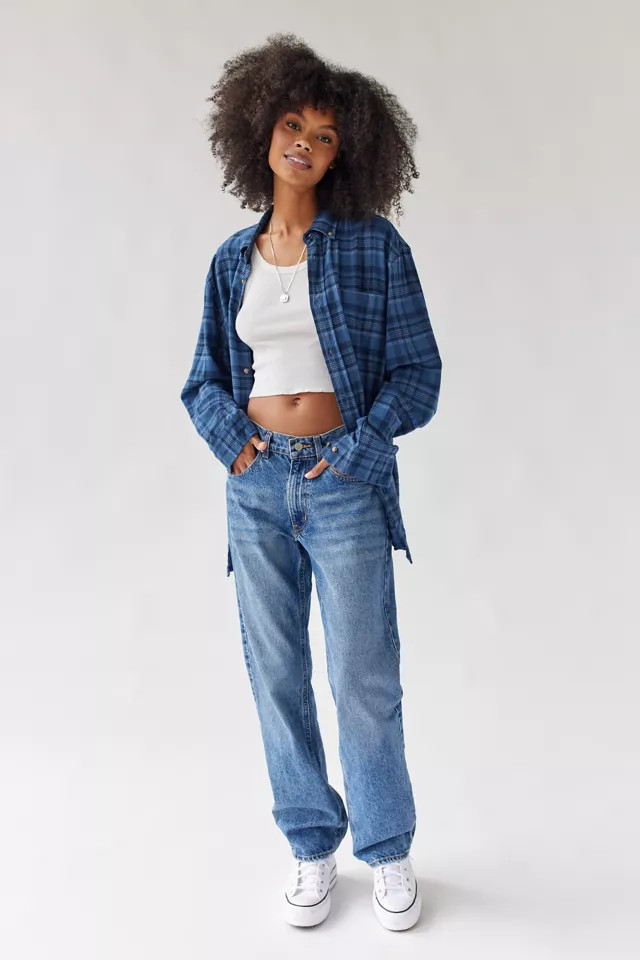 Urban Renewal Remade Oversized Flannel Shirt | Urban Outfitters (US and RoW)