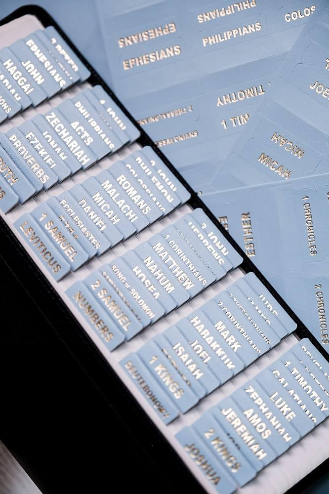 UPAFEXXI-Leather Bible Tabs, Bible Tabs for Women and Men(Gold Foil Lettering) Large Print Sticke... | Amazon (US)