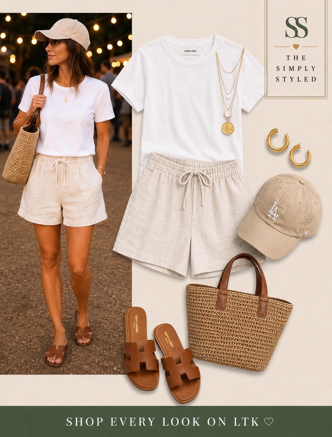 Classic white tee 🤍

This capsule wardrobe staple works with everything—from light wash wide-leg jeans and a chocolate blazer to linen shorts, tailored linen trousers, and a black skort. These are the outfit formulas I reach for over and over because they’re timeless, flattering, and easy to recreate.

Featuring:
✨ White crewneck t-shirt
✨ Light wash denim jeans
✨ Chocolate brown blazer
✨ White linen trousers
✨ Linen shorts
✨ Black skort
✨ Neutral sandals
✨ White sneakers
✨ Everyday handbags
✨ Gold jewelry essentials

Perfect for summer outfits, casual chic style, elevated basics, capsule wardrobe outfits, travel outfits, mom style, neutral fashion, and everyday fashion inspiration.

capsule wardrobe white tee outfit summer-style everyday outfits neutral-style elevated basics casual chic #fashionover30 #fashionover40 #ltkstyle outfit ideas minimal style classic style wardrobe essentials #summer capsule wardrobe

#LTKootd #LTKgrwm #LTKmomlife