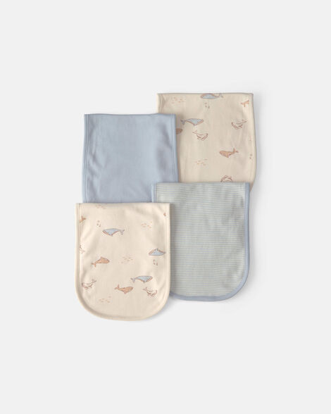Baby 4-Pack Whale Burp Cloths | Carter's | Carter's Inc