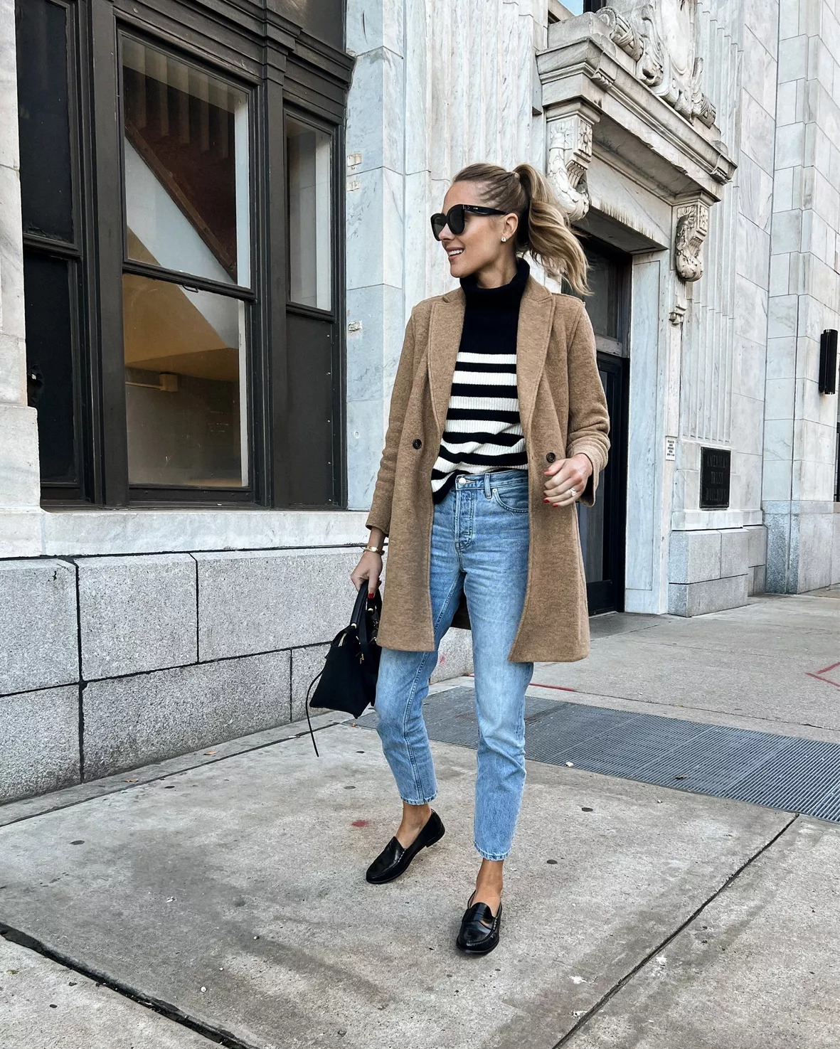 camel coat and jeans  Fashion jackson, Fashion outfits, Style