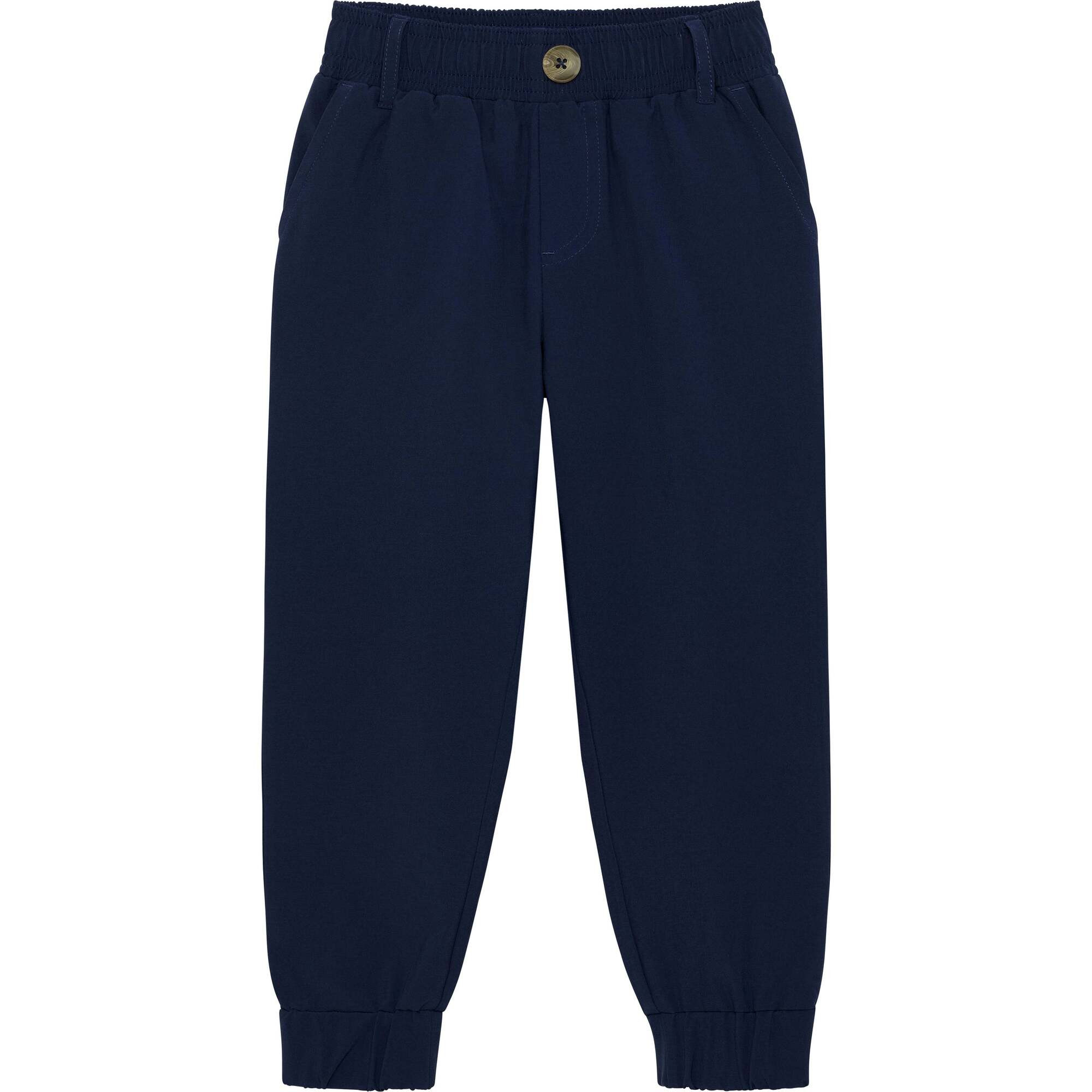 Boys Dress Jogger Pant, Navy | Maisonette