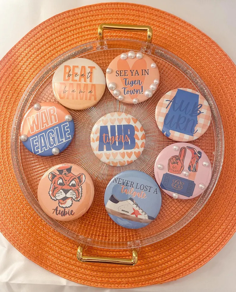 Auburn University Gameday Button Pins - Etsy | Etsy (US)
