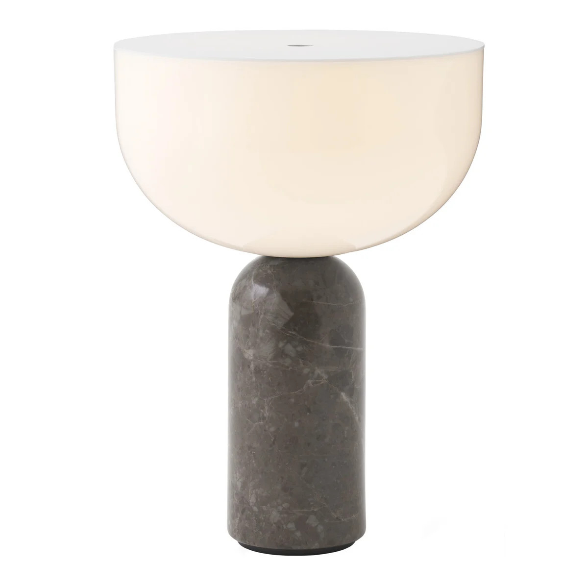 New Works Kizu portable table lamp, grey marble | Finnish Design Shop (FI)