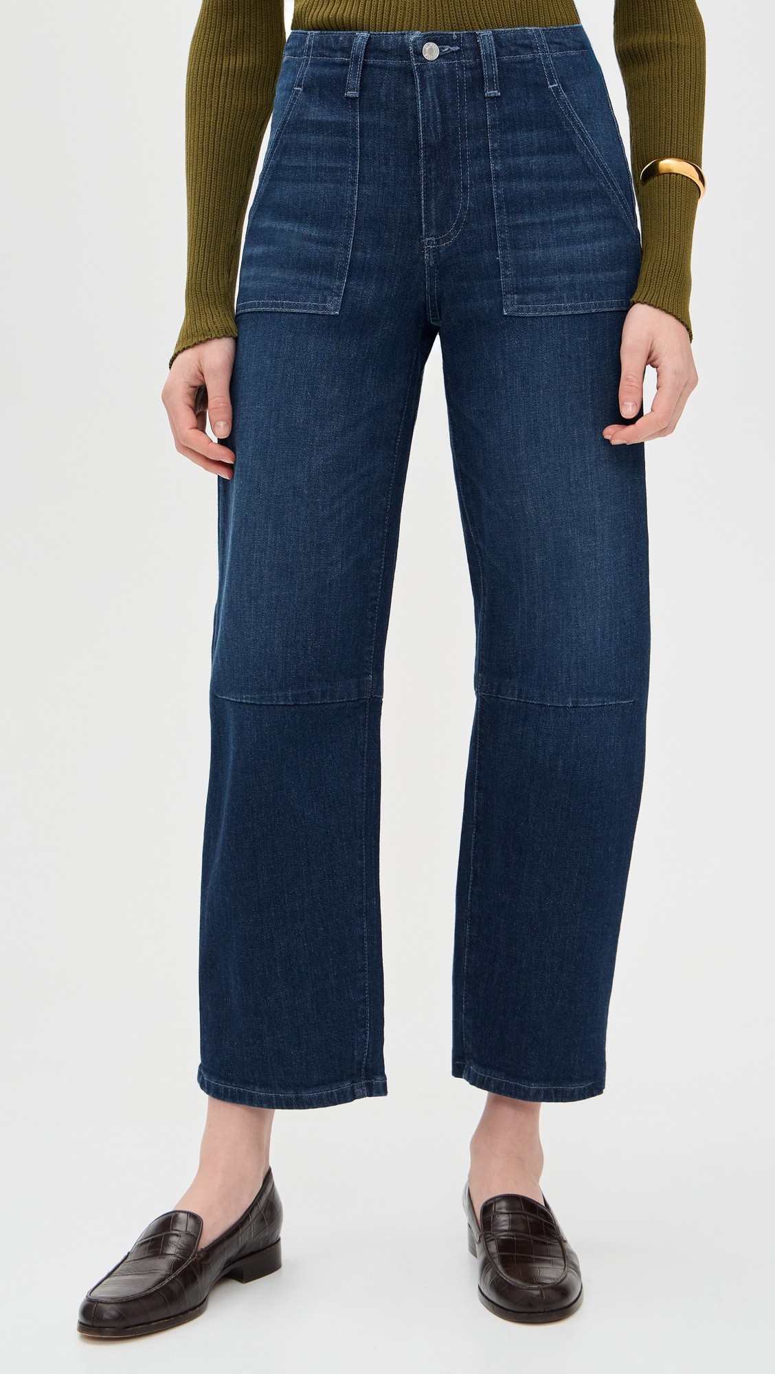 LE JEAN Utility Soft Barrel Jeans Zoe 32 | Shopbop