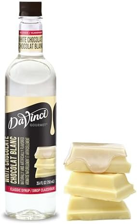 DaVinci Gourmet Classic White Chocolate Syrup, 25.4 Fluid Ounces (Pack of 1) | Amazon (US)