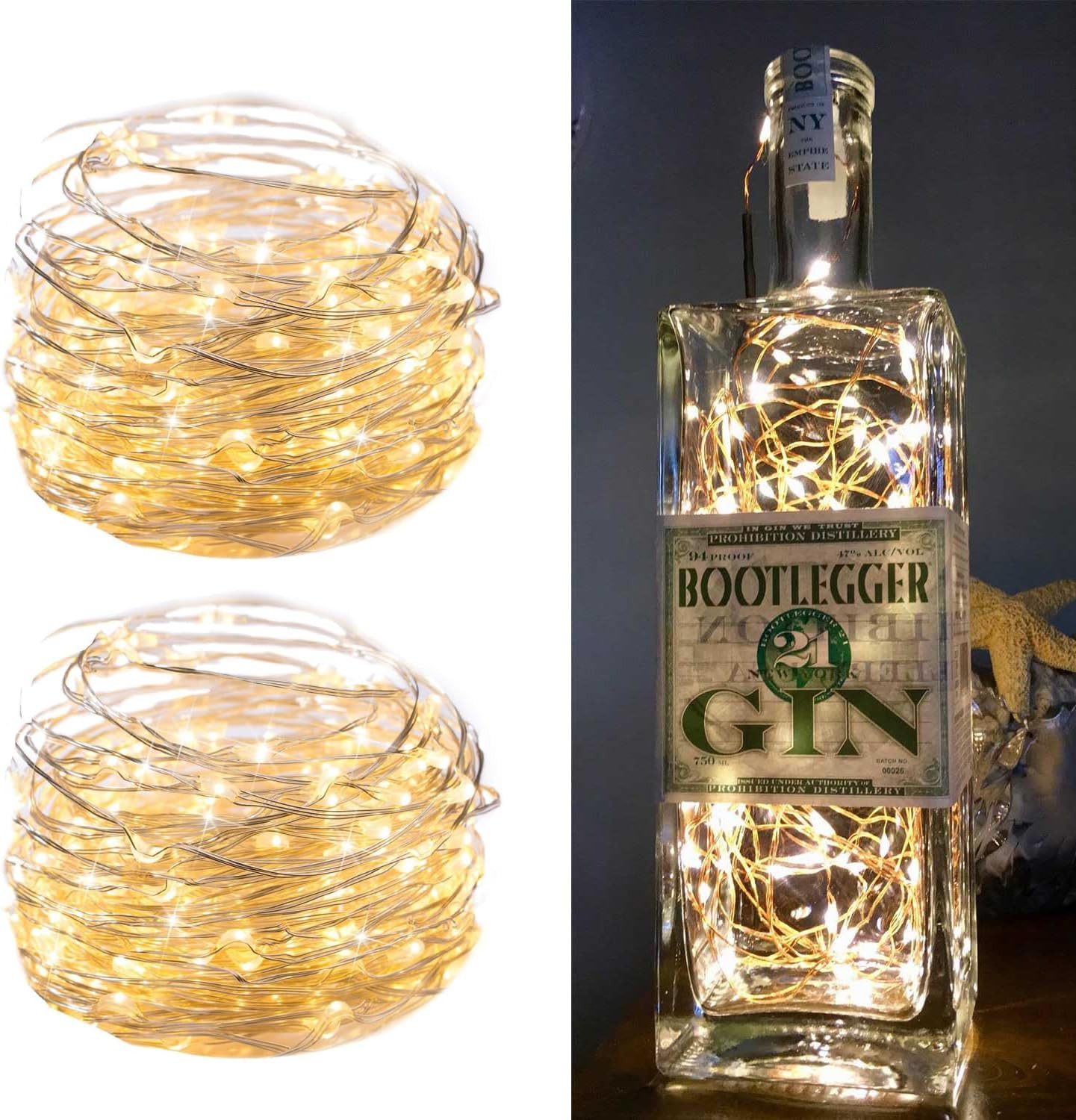 Minetom Fairy Lights Plug in, 33Ft 100LEDs String Lights for Bedroom | Amazon (US)