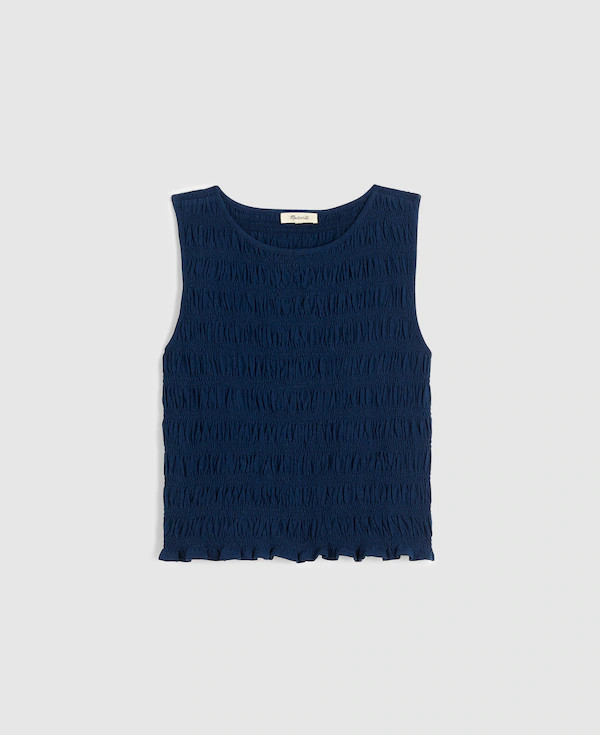 Smocked Boatneck Tank | Madewell