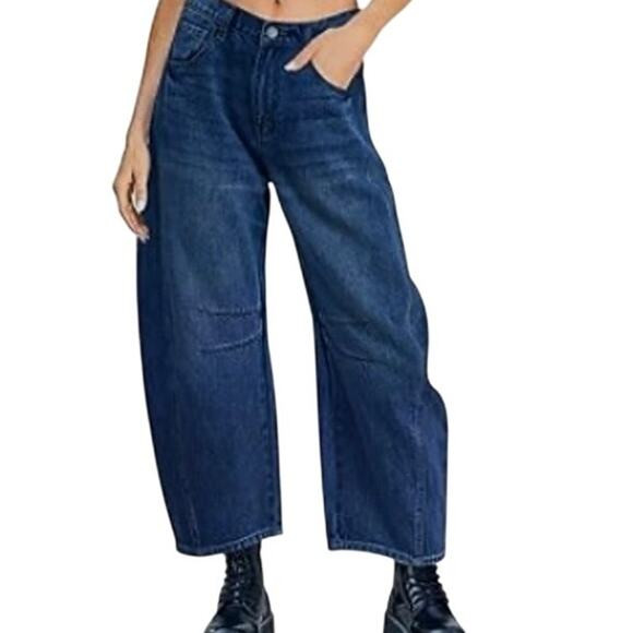 NWOT women's 10 trendy barrel baggy balloon wide leg jeans J2 2248 | Poshmark