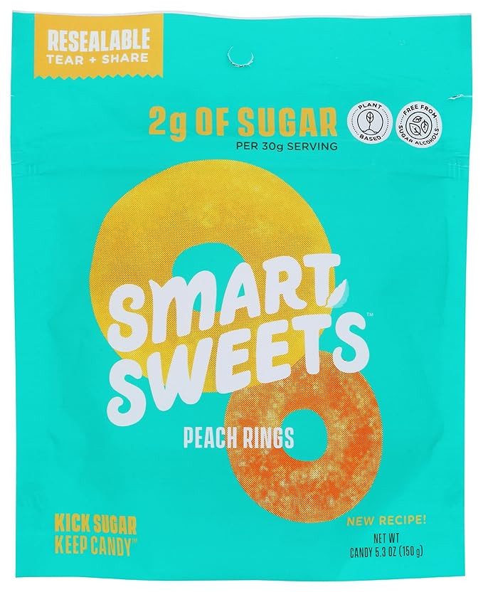 SMART SWEETS Peach Rings, 5.3 OZ | Amazon (US)