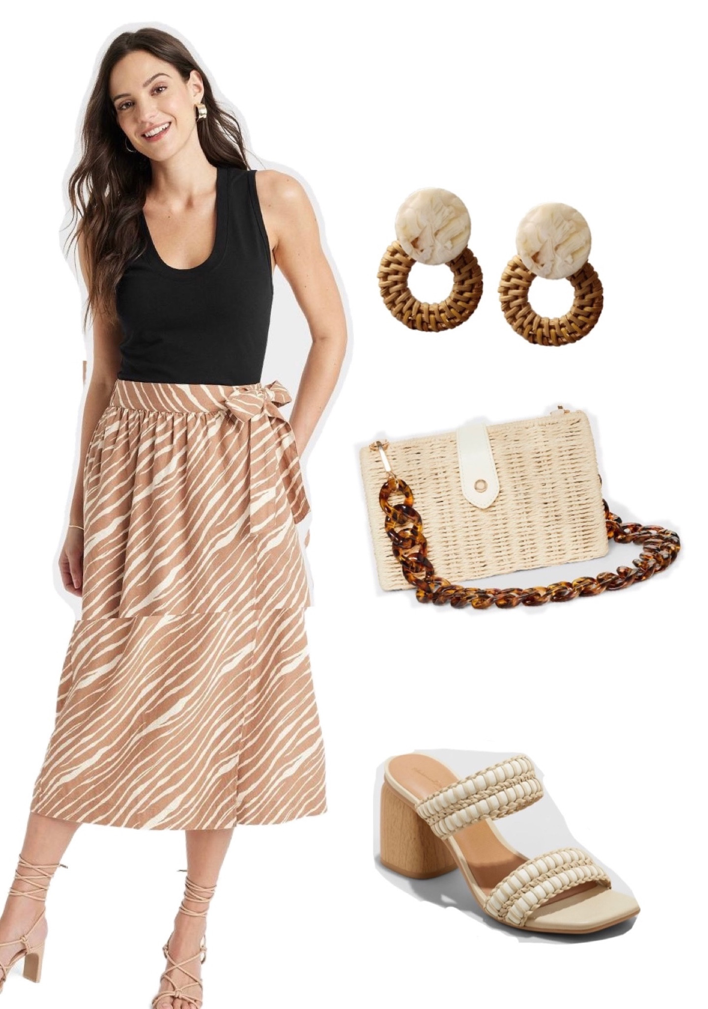 Cute wrap skirt! Tank on sale for $6 comes in lots of colors! 

#LTKFind #LTKSeasonal #LTKSale