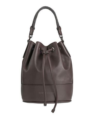 Brunello Cucinelli Woman Handbag Dark brown Size - Leather | YOOX (US)