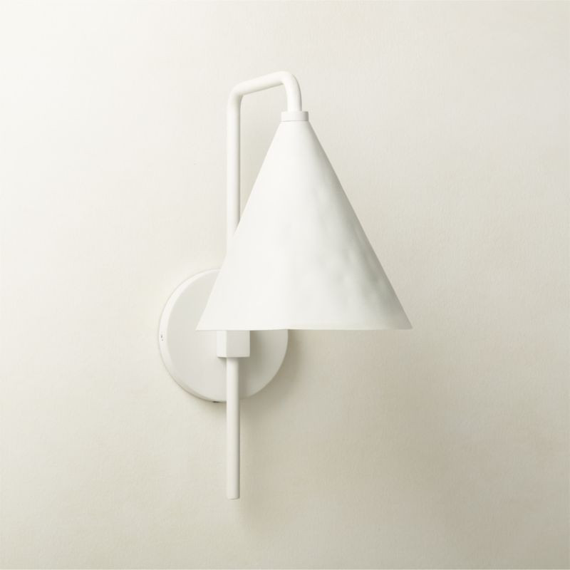 Lani White Wall Sconce | CB2 | CB2