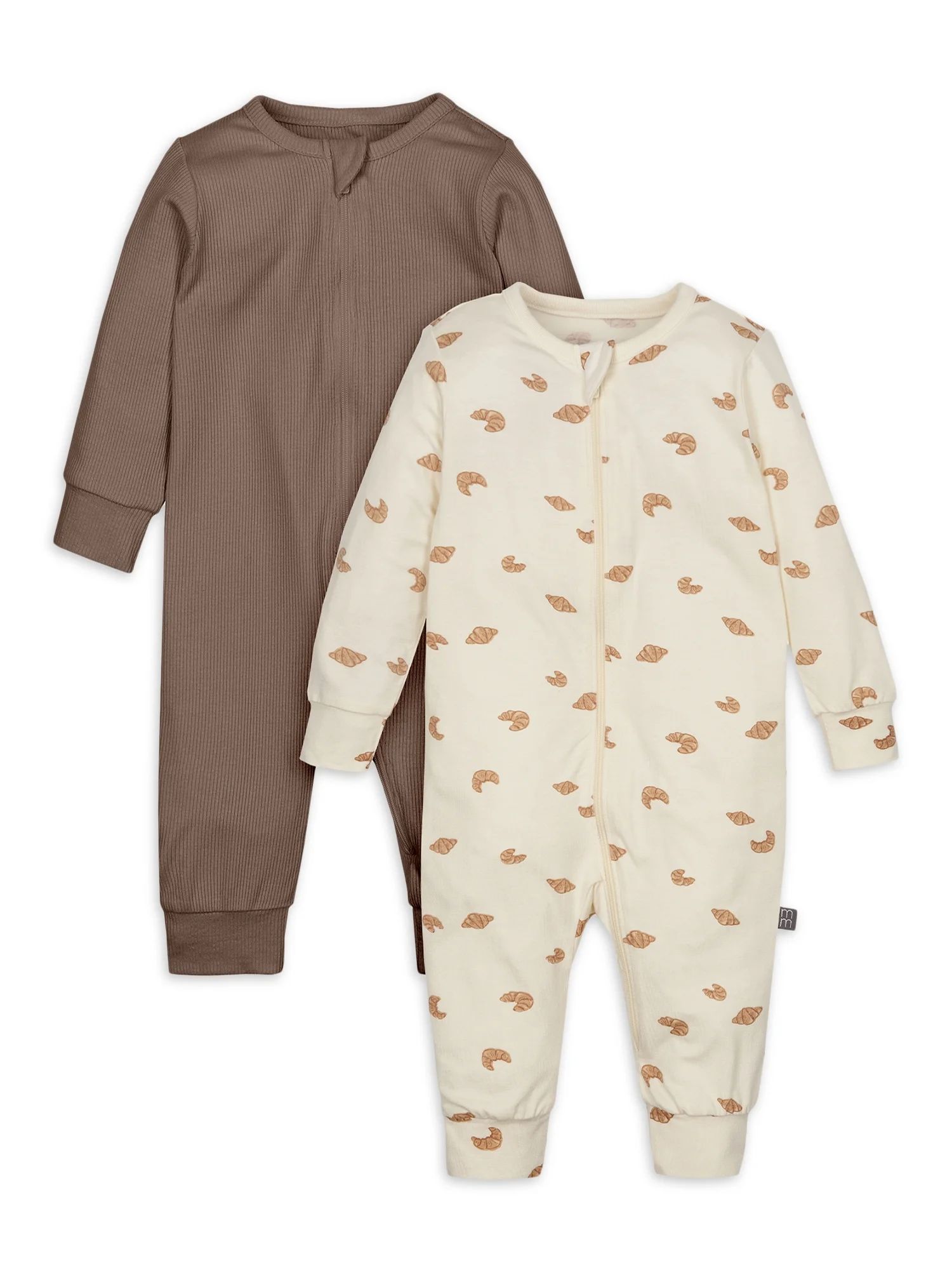 Modern Moments by Gerber Baby Unisex Super Soft Coveralls, 2-Pack, Sizes Newborn - 12 Months | Walmart (US)