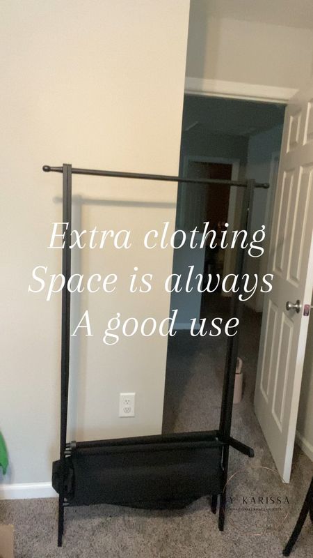 I don’t know about you but having extra clothing space is always needed. 

💓 this is made of wood and has a little fabric bin down at the bottom 

#LTKhome #LTKVideo #LTKfindsunder50