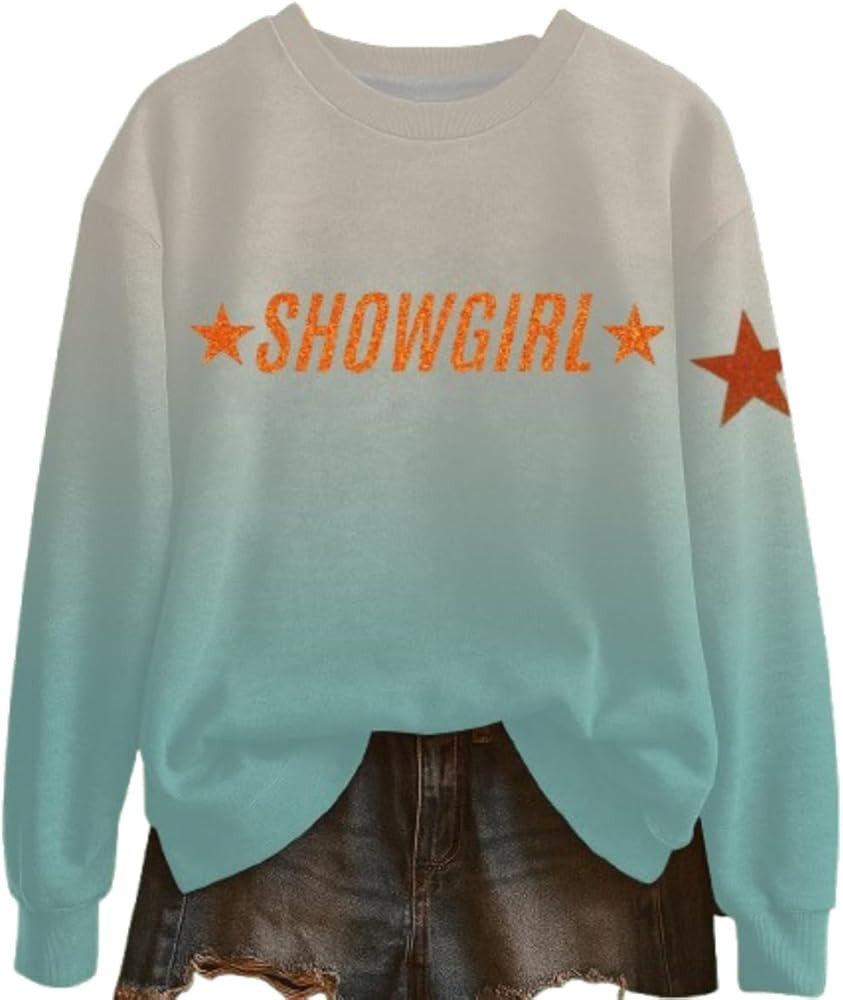 Showgirl Sweatshirt In My Showgirl Era Shirt Music Lovers Funny Tops for Women | Amazon (US)