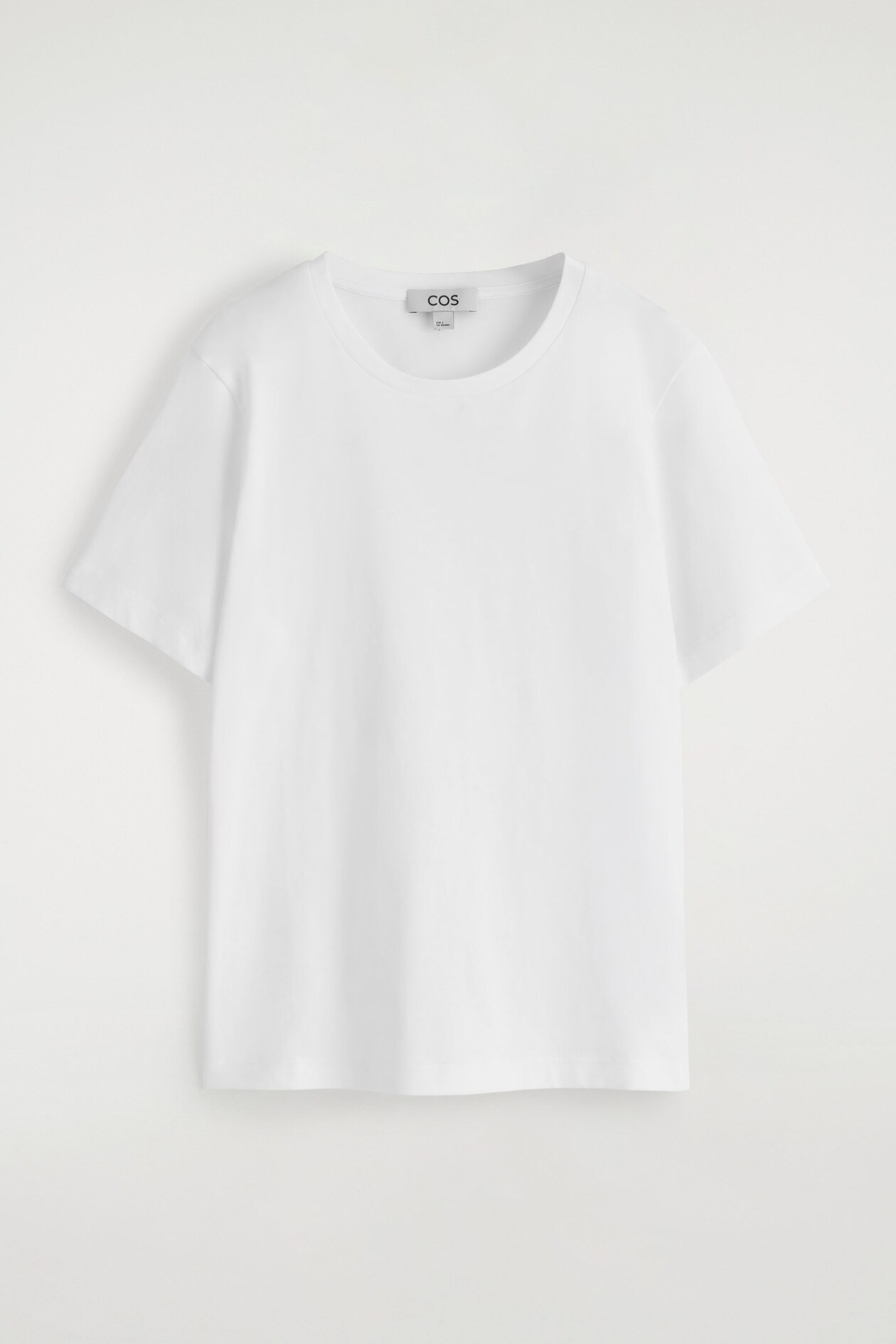 CREW-NECK COTTON T-SHIRT - WHITE | COS (EU)