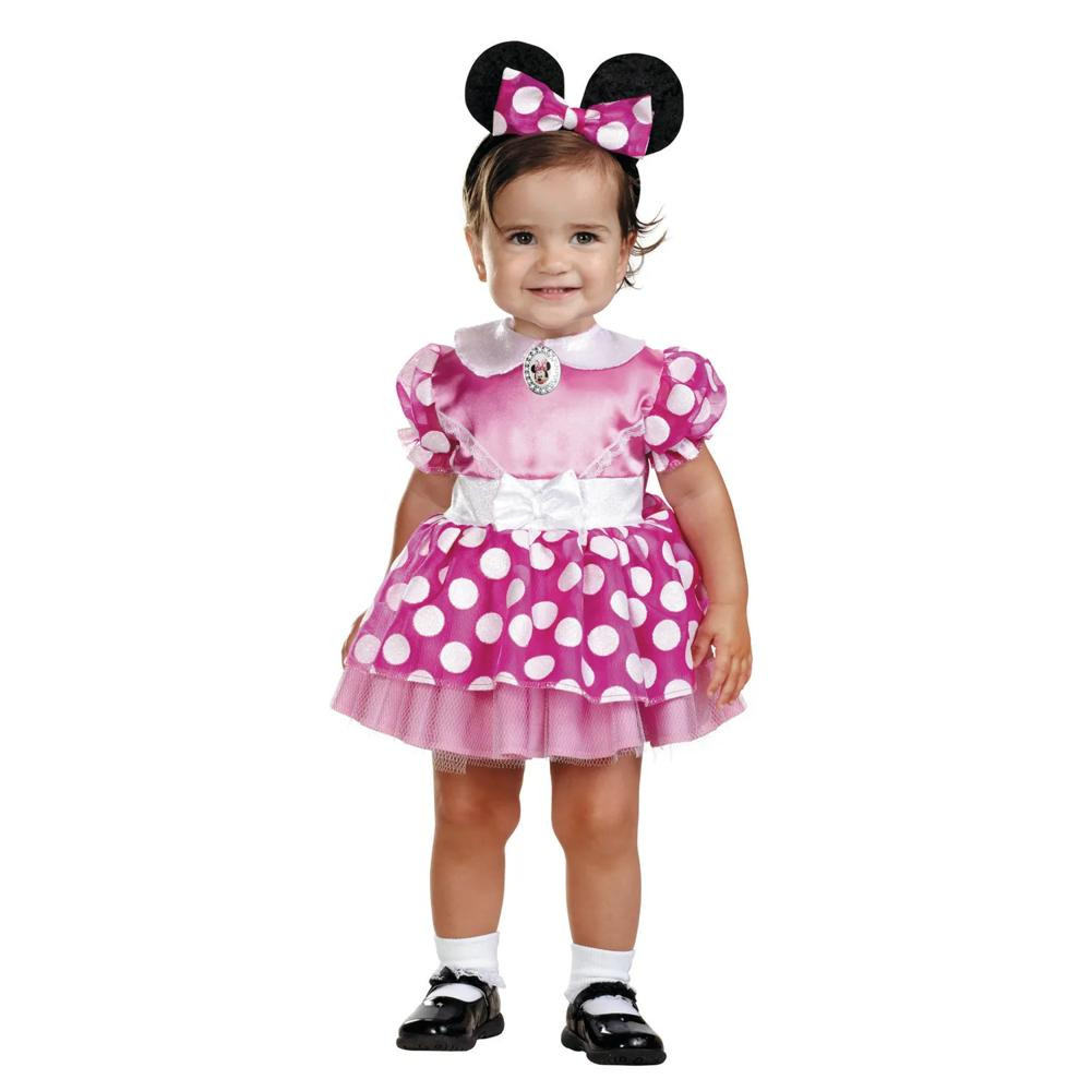 Baby Girl's Pink Minnie Mouse(TM) Costume - 12-18 Months | Oriental Trading Company