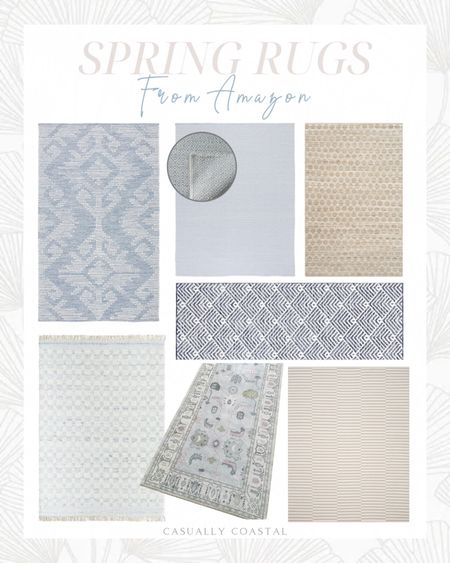 Spring Rugs from Amazon 

-

Amazon rugs, neutral rugs, Amazon blue and white rugs, Amazon coastal rugs, natural rugs, Amazon woven rugs, scalloped rugs, rugs on sale, amazon living room rugs, amazon dining room rugs, amazon bedroom rugs, amazon runners, amazon entryway rugs, blue Amazon rugs, neutral Amazon rugs, 8x10 rugs, pottery barn look for less, 9x12 rugs, 5x7 rugs, 5x8 rugs, entryway rugs, medallion rugs, low pile rugs, wool rugs, soft rugs, blue amazon rugs, scalloped amazon rug, affordable rugs, textured rugs, medallion rugs, jute rugs, entryway rugs, designer look for less, high end look for less, beach house rugs, spring rugs, home 

#LTKSeasonal #LTKhome #LTKfindsunder100