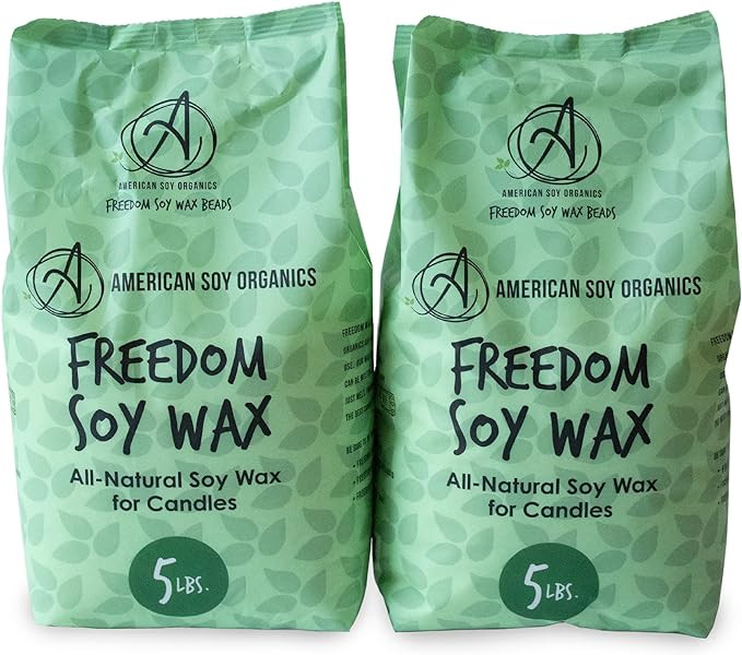 American Soy Organics Freedom Soy Wax Beads for Candle Making - Natural Candle Making Supplies - ... | Amazon (US)