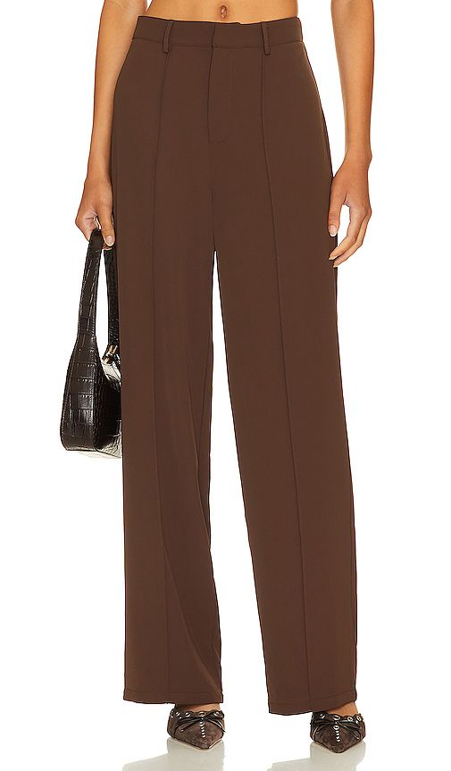 Tory Trouser in Brown | Revolve Clothing (Global)