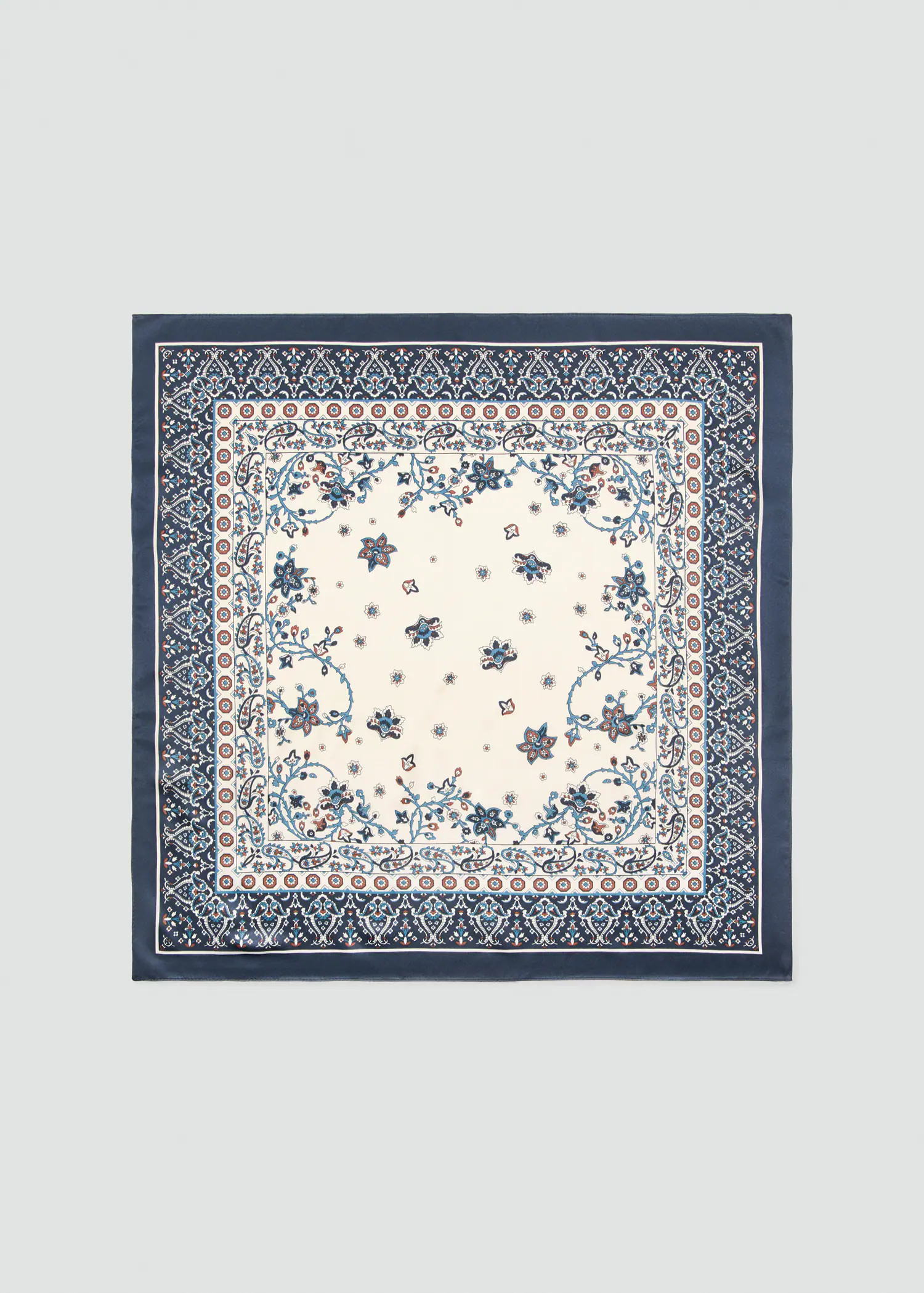 Paisley satin scarf | MANGO (UK)