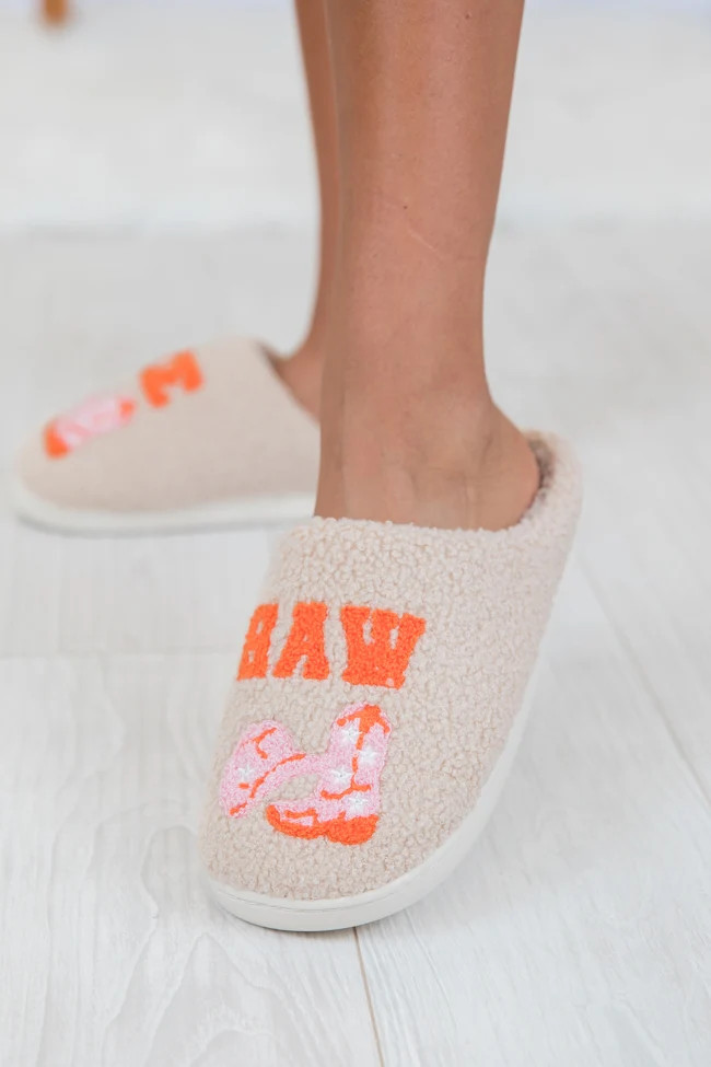 Yeehaw Slippers DOORBUSTER | Pink Lily