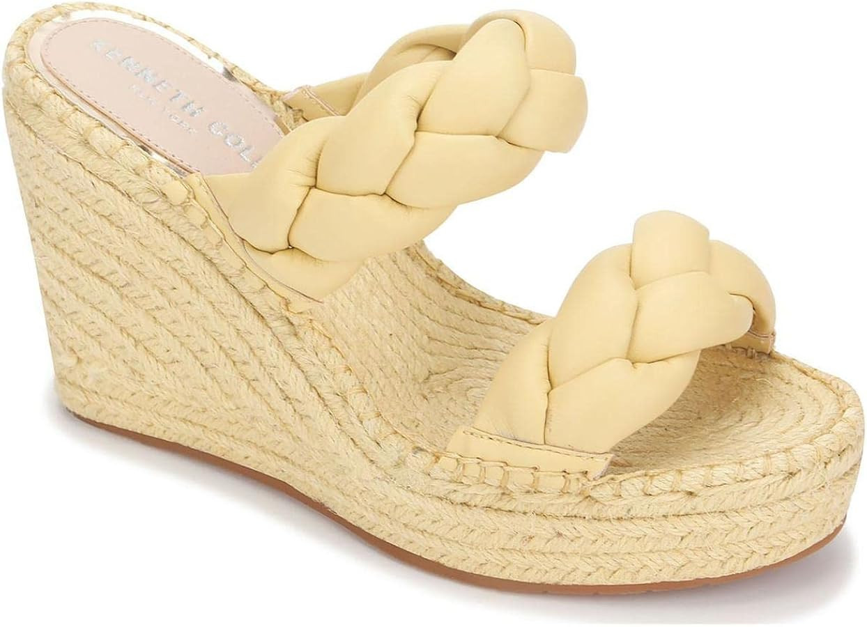 Kenneth Cole Women's Olivia Braid Wedge Sandal Loafer | Amazon (US)