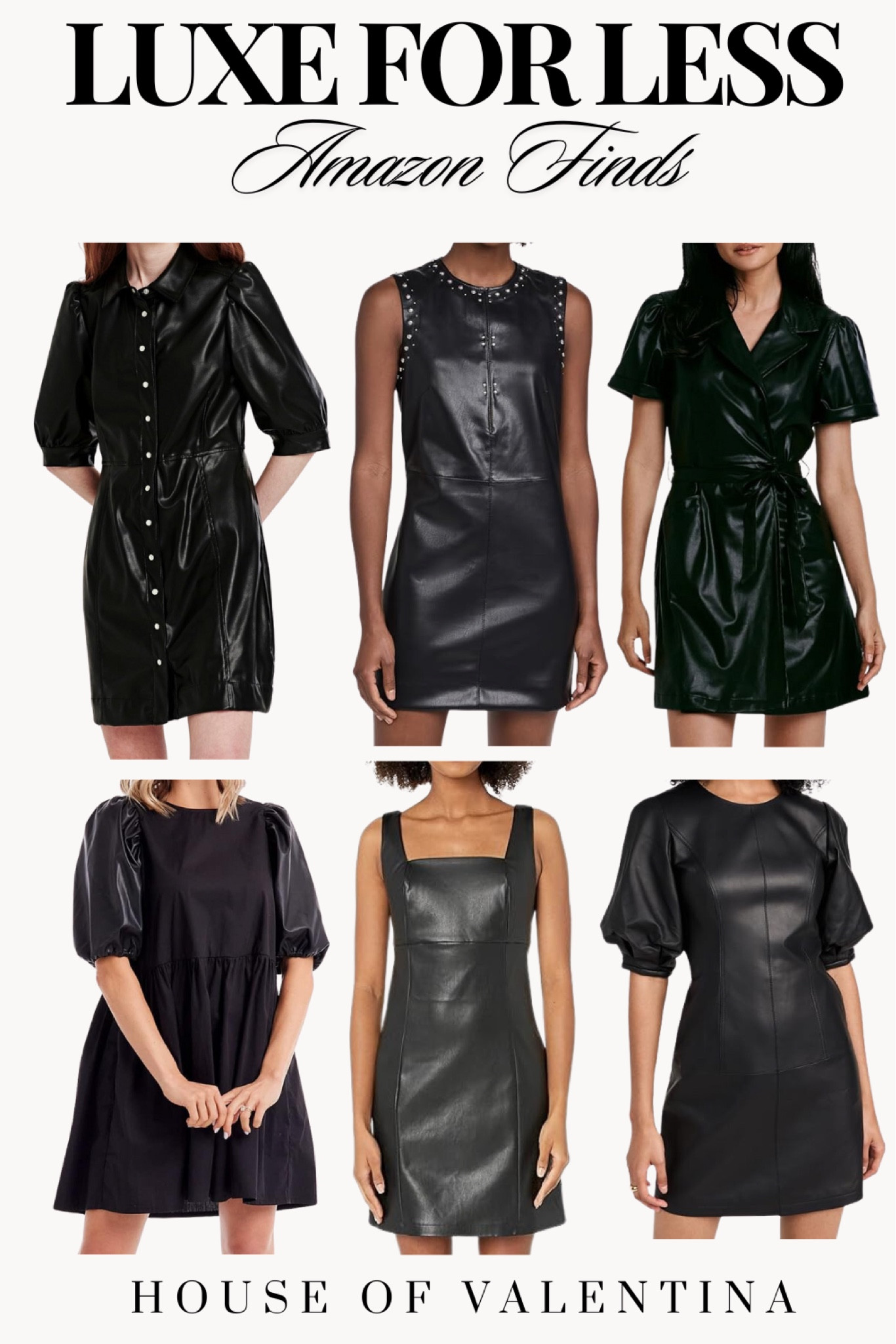 A few of my favorite faux leather dresses…..and they’re all from Amazon! These are perfect for Spring and early summer!

#LTKMostLoved #LTKStyleTip #LTKWorkwear